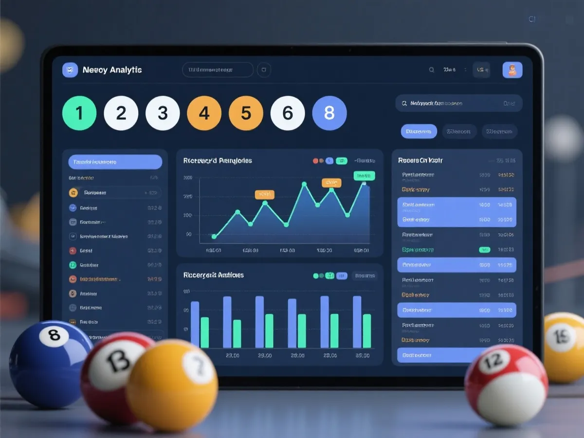 历史开奖结果查询与走势分析界面示意图